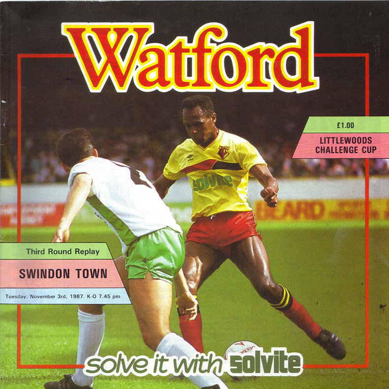<b>Tuesday, November 3, 1987</b><br />vs. Watford (Away)